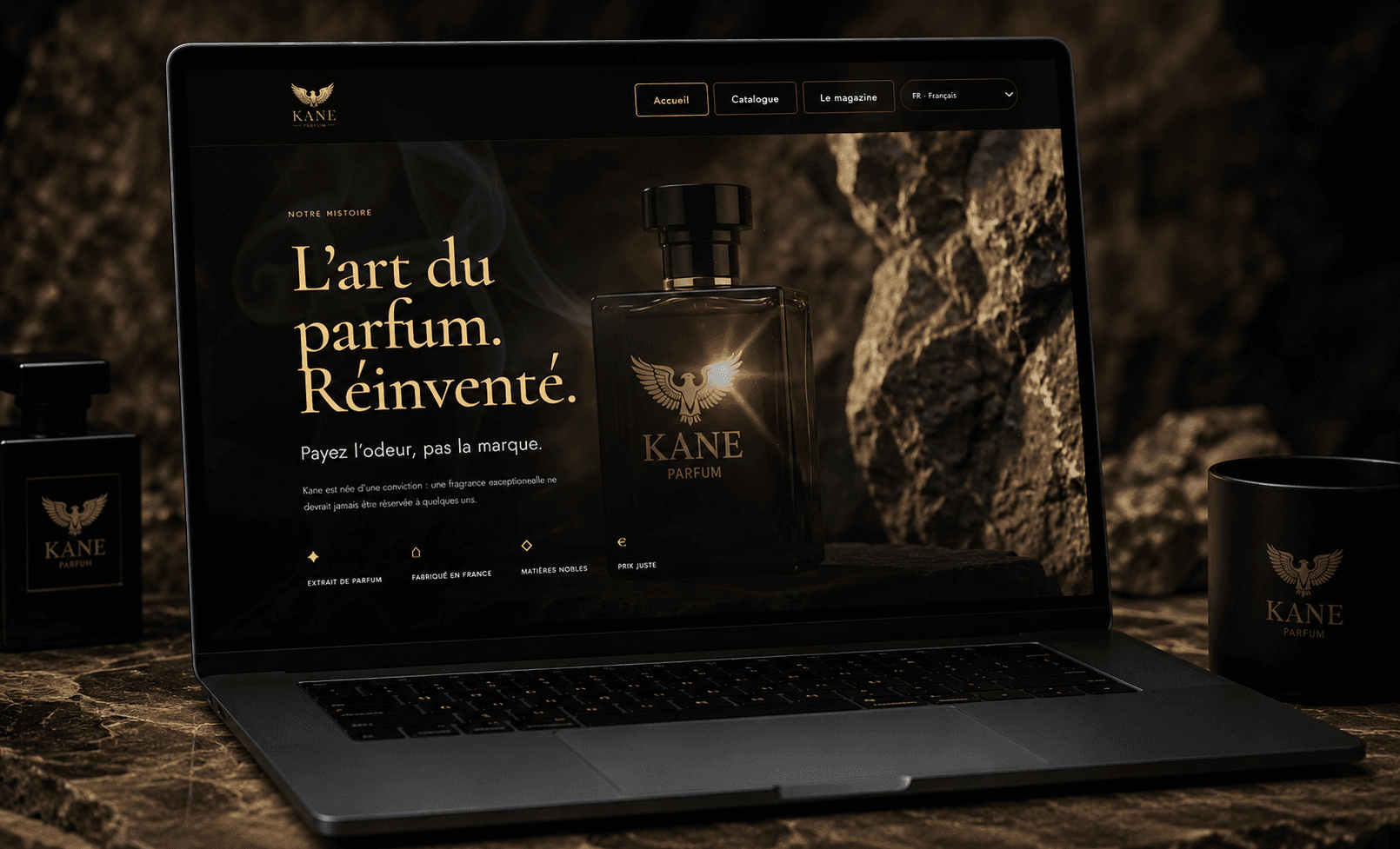 Aperçu du site KANE PARFUM